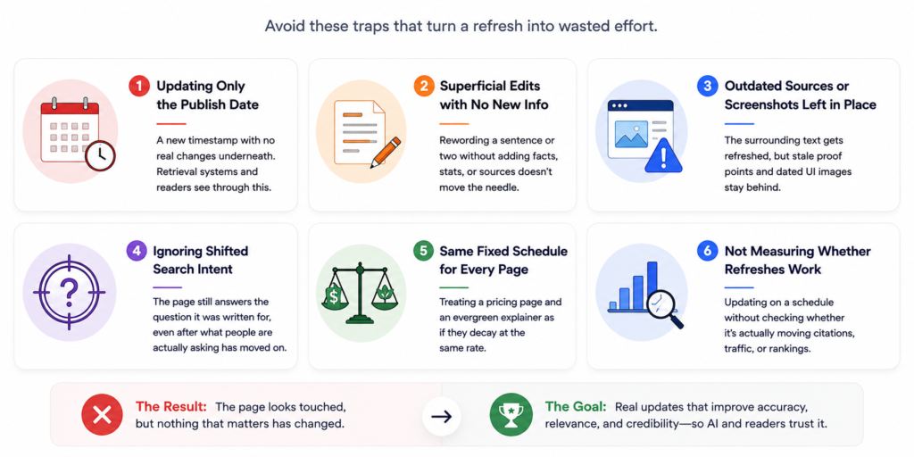 common refresh mistakes