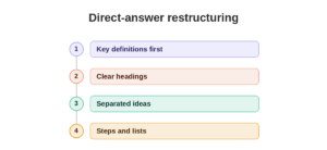 direct answer restructuring