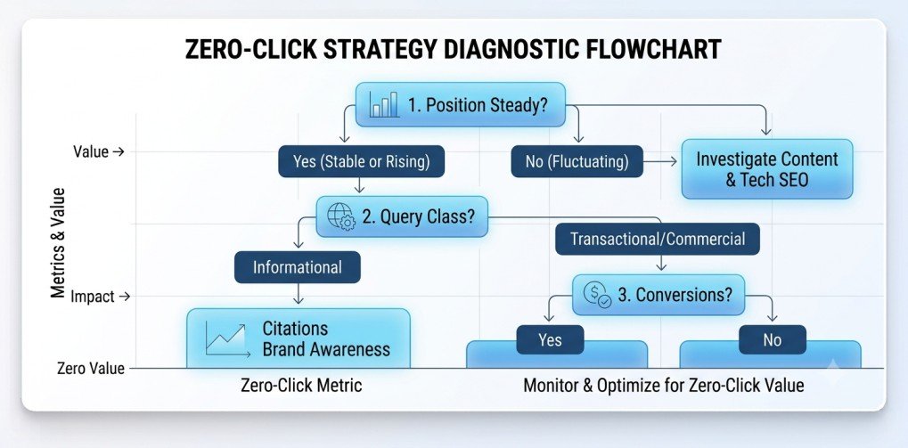 impressions clicks diagnostic flowchart