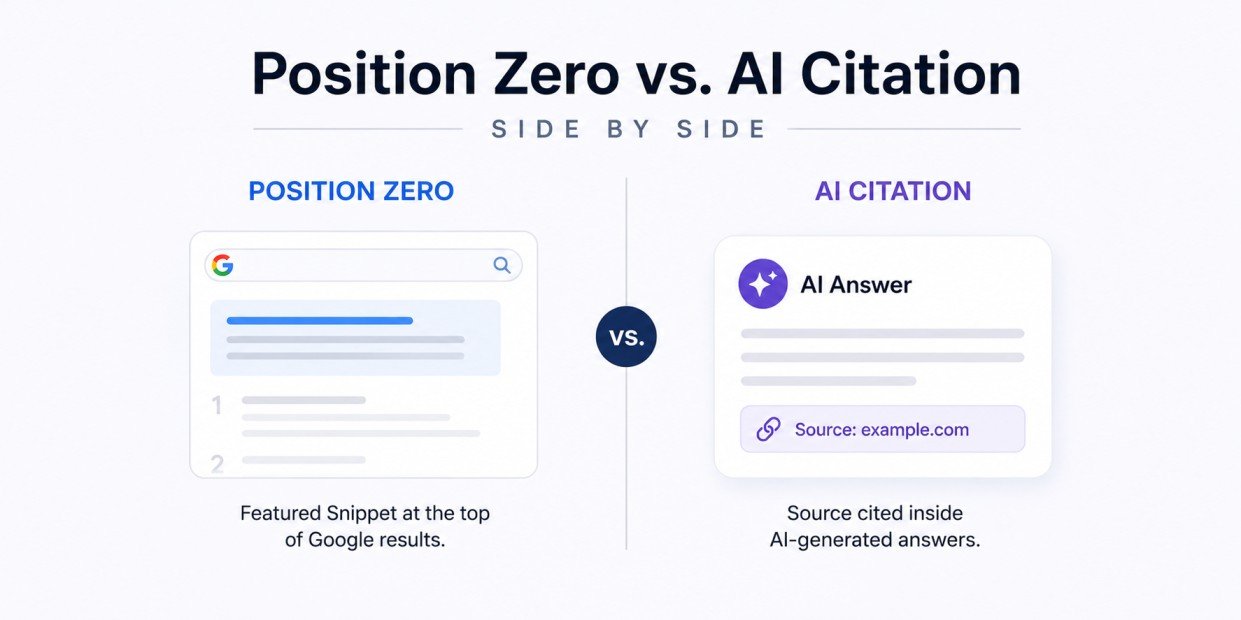position zero vs ai citation