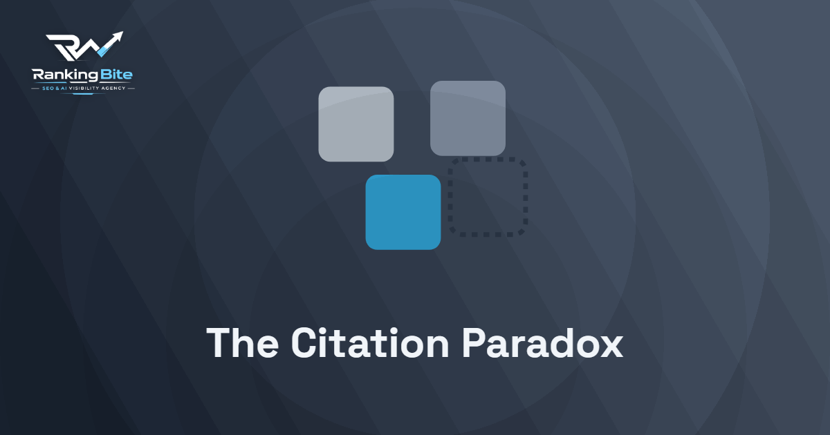 The Citation Paradox: Cited as a Source, Not Recommended as a Vendor
