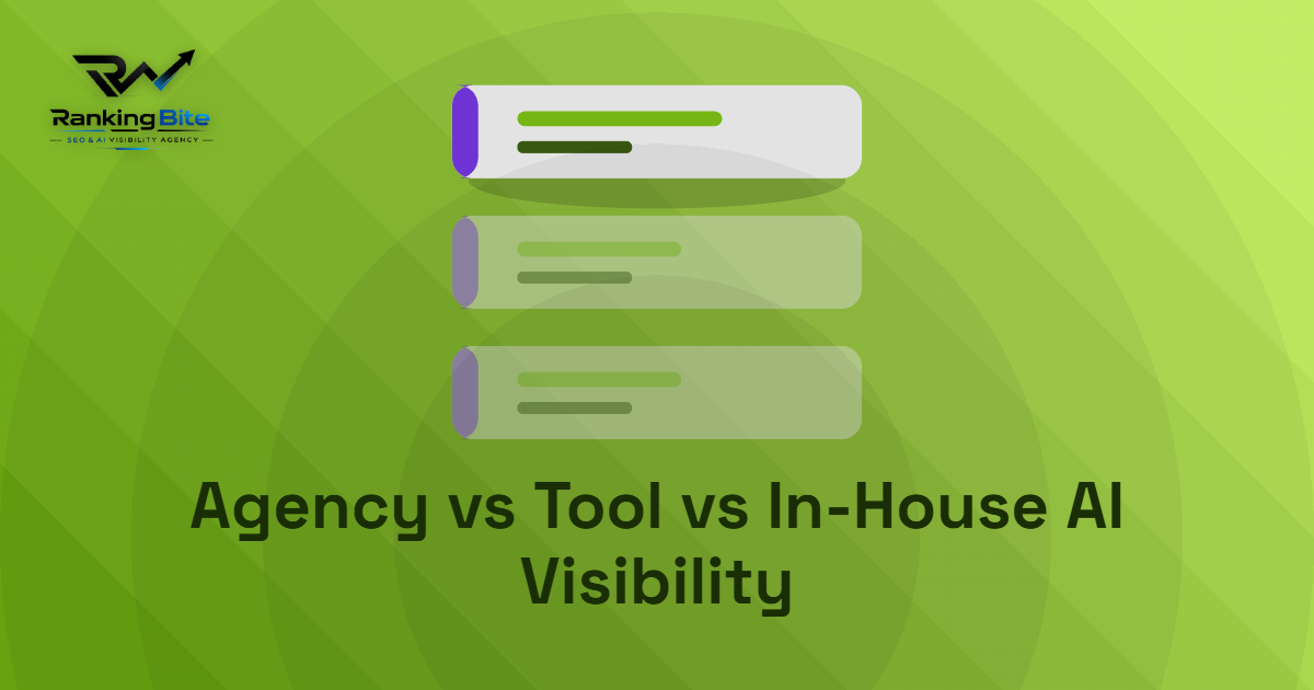 Agency vs Tool vs In-House AI Visibility