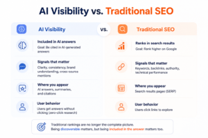 ai visibility vs. traditional seo