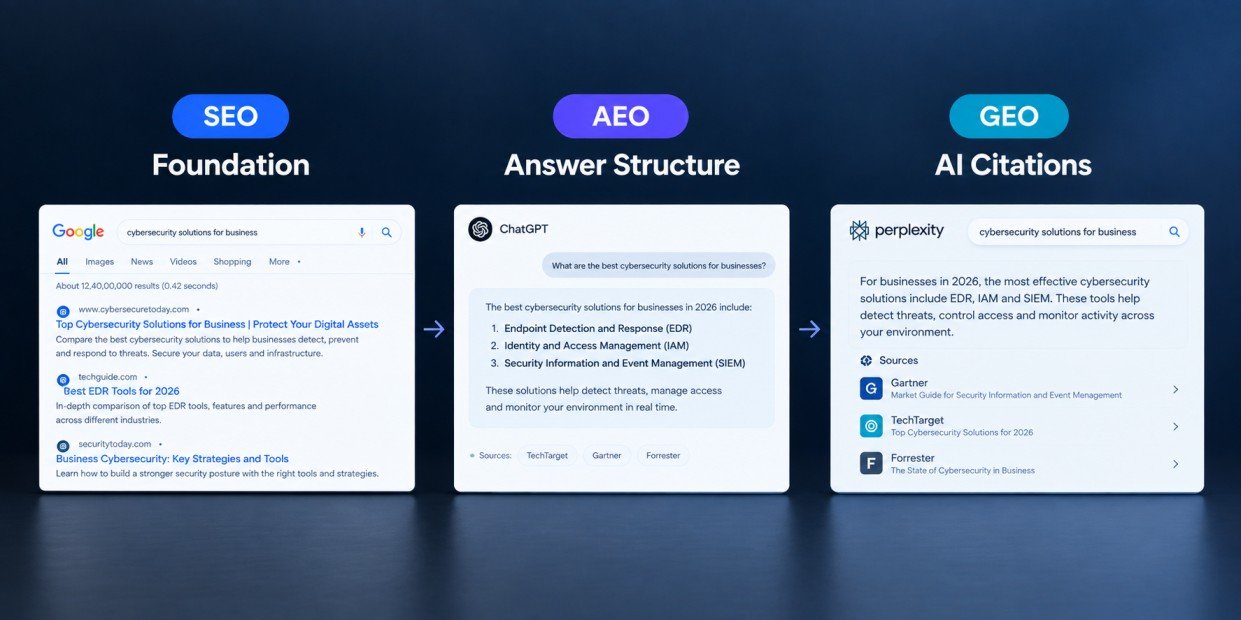 geo vs seo vs aeo