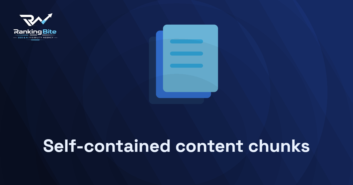 self contained content chunks